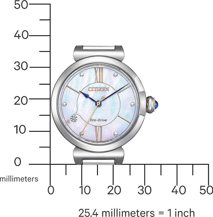 Produktbild Citizen EM1070-83D Eco-Drive Elegance Damenuhr 30mm 5ATM (Analoguhr, 30 mm)