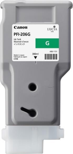 Actual product image Canon Ink Large Format green Orig.No. PFI-206G (G)