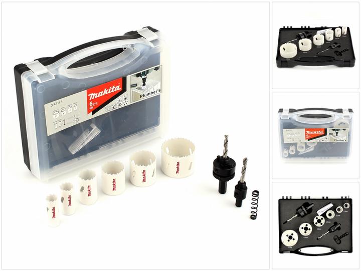Actual product image Makita Hole saw set sanitary 6tlg (19, 22, 29, 38, 44, 57 mm)