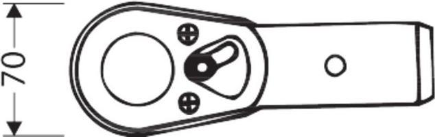 Actual product image Stahlwille Reversible ratchet 3/4 (20 mm) 165 (3/4")
