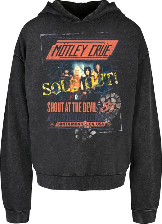 Merchcode Motley Crue - SATD Tour Acid Washed Oversized Hoody - 117723 (L)