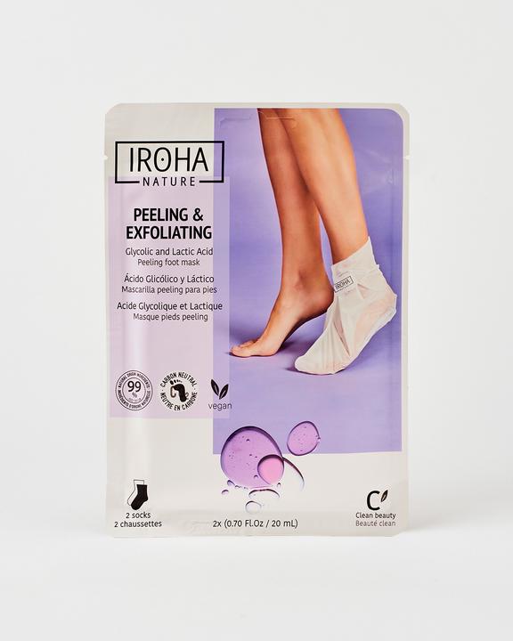 Immagine prodotto Iroha Nature Natura - Maschera esfoliante per piedi Calzini Lavanda (Maschera del piede, 498.67 ml)