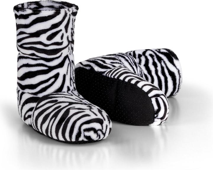 Image du produit Normani Pantoufles à grains pour micro-ondes Zebra (39)