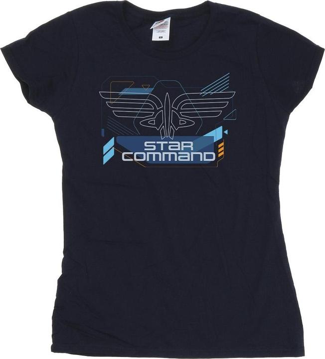 Actual product image Disney Womens/Ladies Lightyear Star Command Icons Cotton T-Shirt (XXL)