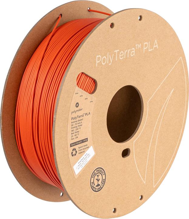 Immagine prodotto Polymaker PolyTerra PLA (PLA, 1.75 mm, Rosso)