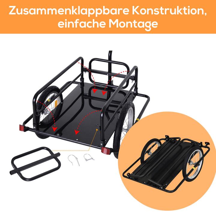 Actual product image Homcom Fahrradanhänger feste Bodenplatte