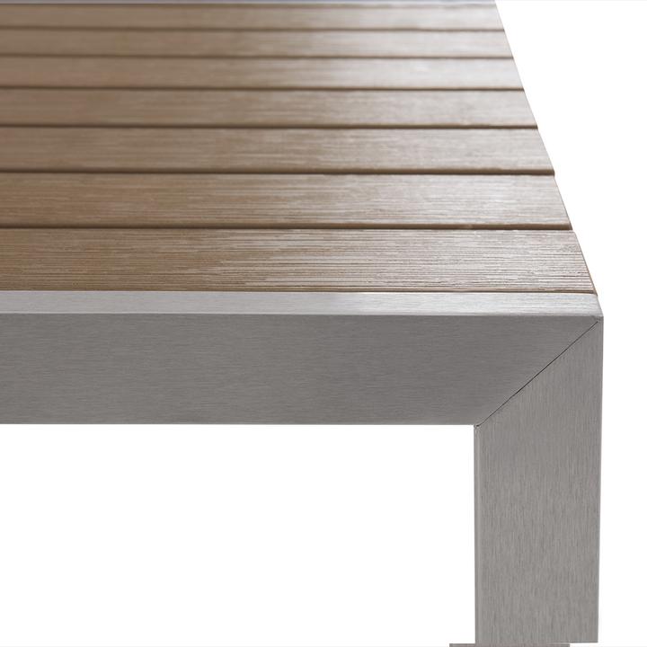 Produktbild Beliani Gartenmöbel Set Kunstholz heller Holzfarbton 2 Bänke NARDO (180 cm)