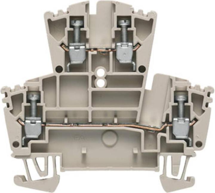 Image du produit Weidmüller Double-tier terminal, Screw WDK 2.5N BL