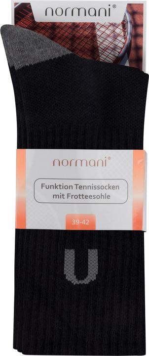 Immagine prodotto Normani 4 calze da tennis funzionali con suola in spugna - 9387 (confezione da 4, 43 - 46)