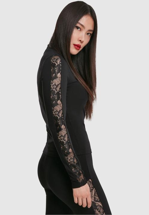 Actual product image Urban Classics Ladies Lace Striped LS (XL)
