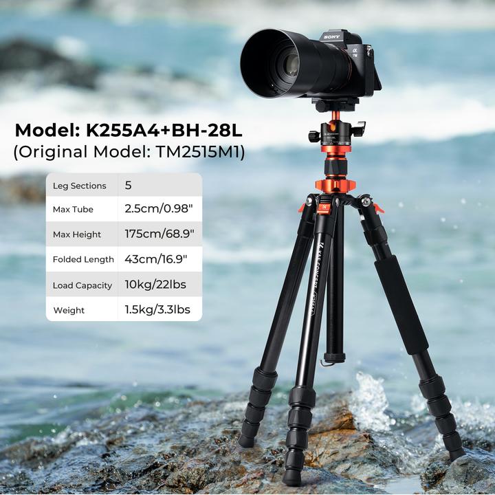 Produktbild K&F Concept Tripod KF09.083V2 (Metall)