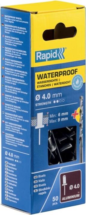 Actual product image Rapid Waterproof blind rivet Ø 4.0 x 12 mm