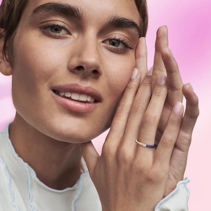 Produktbild Pandora ME Pavé & Blau Doppelring (52)