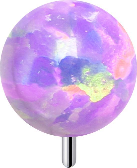 Star Piercing Threadless Opal violett (ohne Messing, Titan G23)