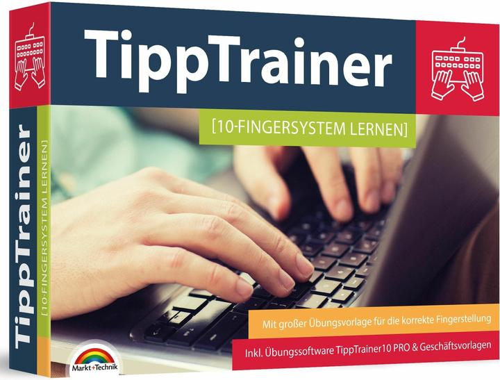 Actual product image 10 Finger Tippen für zu Hause am PC lernen - blind jedes Wort finden - Maschinenschreiben inkl. (German, Markt+Technik Verlag GmbH, 2022)