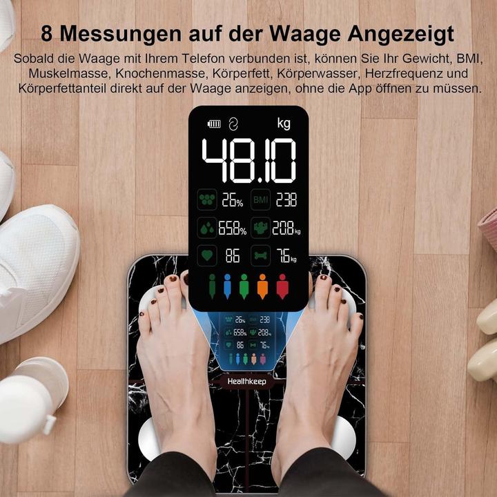 Immagine prodotto Healthkeep Scala del grasso corporeo (180 kg)