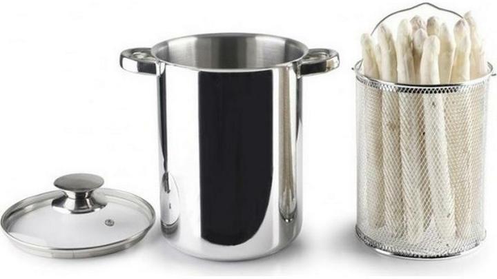Immagine prodotto Ibili Pentola per asparagi in acciaio inox Oslo 16 cm Ideale per cuocere delicatamente le lance di (16 cm, Set di pentole e padelle da cucina)
