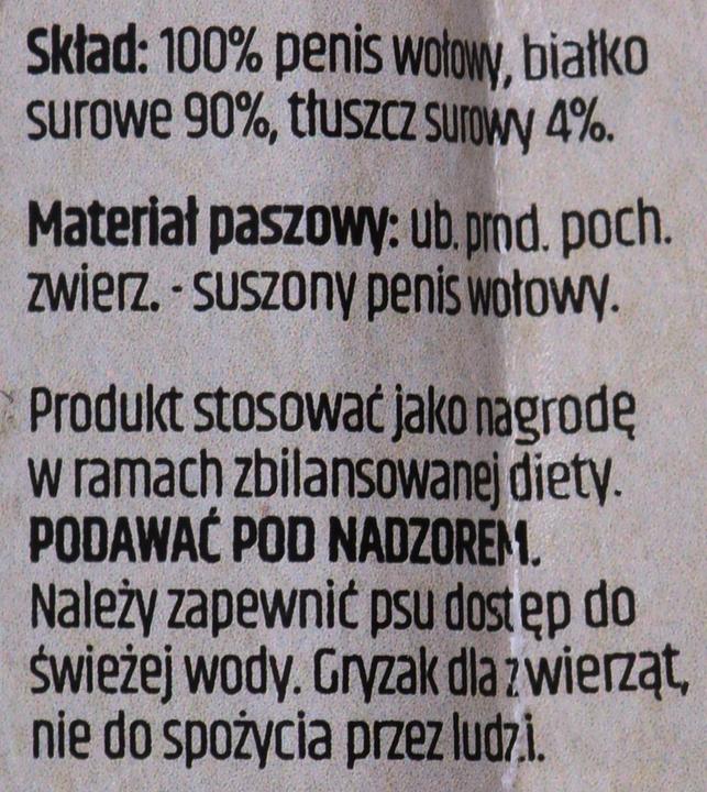 Produktbild 4Dogs Original 4DOGS - Rindfleisch Penis Kausnack - L (Adult, 1 Stk., 90 g)