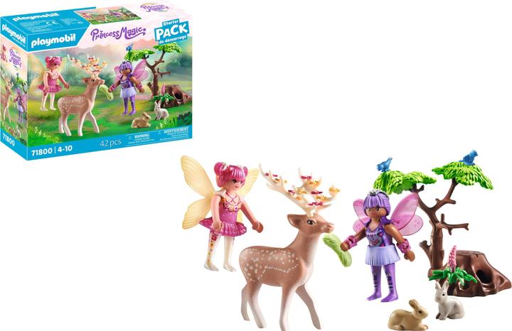 Productafbeelding Playmobil Feeën met schattige bosdieren (71800, Playmobil prinses magie)