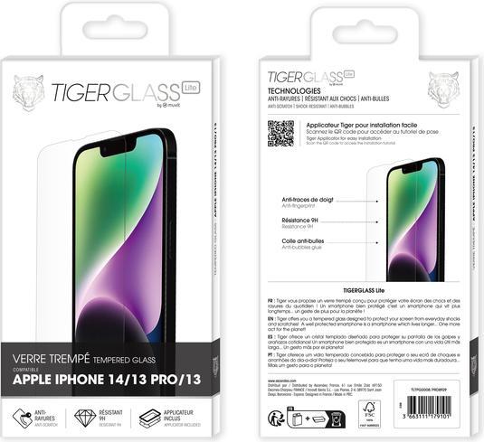 Produktbild Tiger Glas-Folie Kratzfest (1 Stück, Apple iPhone 14)