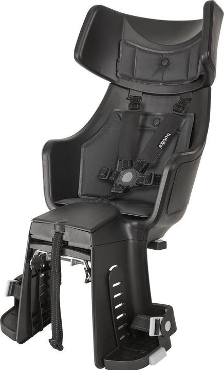 Productafbeelding bobike Exclusive Tour Plus - het fietsstoeltje is gemonteerd op een standaard City black (Fietsframe)