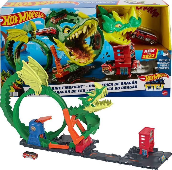 Immagine prodotto Hot Wheels Scontro a fuoco di Dragon Drive