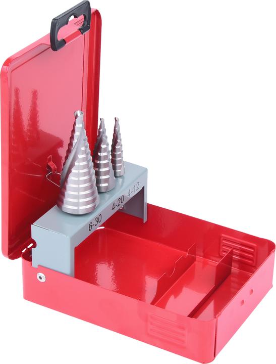 Image du produit KS Tools Jeu de forets étagés HSS (4 - 20, 4 - 12, 6 - 30)
