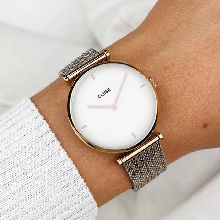 Image du produit Cluse Triomphe Mesh Rosé (Montre analogique, 33 mm)