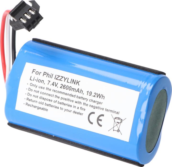 Actual product image XCell Akku passend für Philips IZZYLINK, Li-Ion, 7,4V, 2600mAh, 19,2Wh (Replacement remote control)