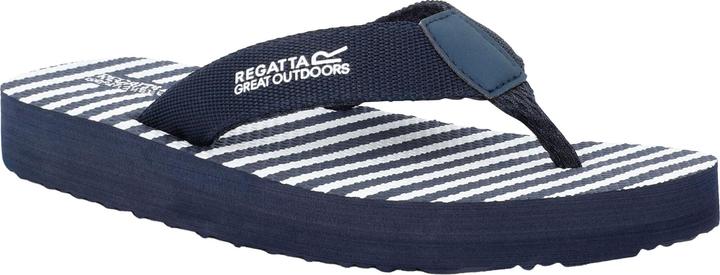 Actual product image Regatta Womens/Ladies Catarina Striped Flip Flops (41)
