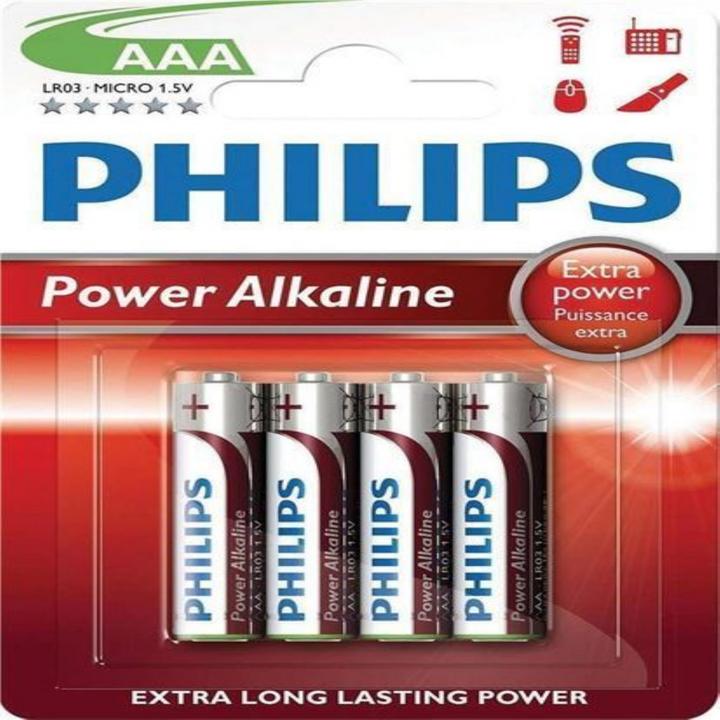 Immagine prodotto Philips Alimentazione a batteria Alcalina AAA 4 pezzi (1 pz., AAA)