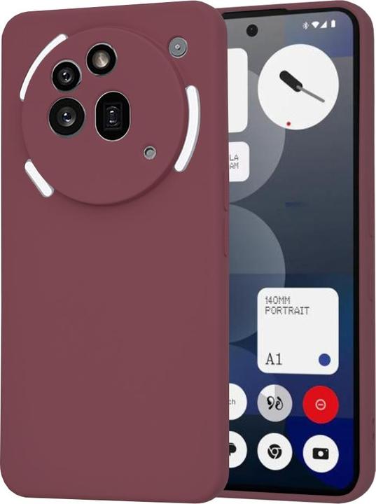 Produktbild Techsuit - SoftFlex - Nothing Phone (3a) Pro - Plum Red (Nothing Phone (3a) Pro)