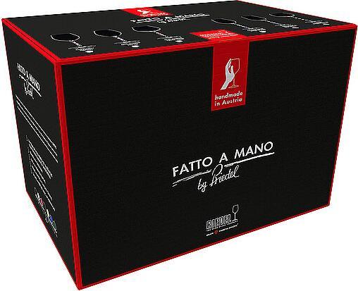 Actual product image Riedel Set Cabernet/Merlot FATTO A MANO (70.90 cl, 6 Glasses, Red wine glasses)