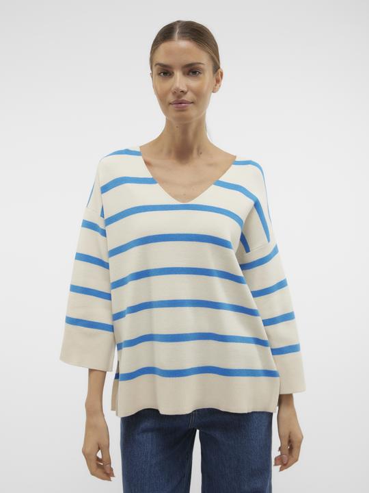 Produktbild Vero Moda V-Ausschnitt Tief angesetzte Schulter Pullover Strickpullover (XL)