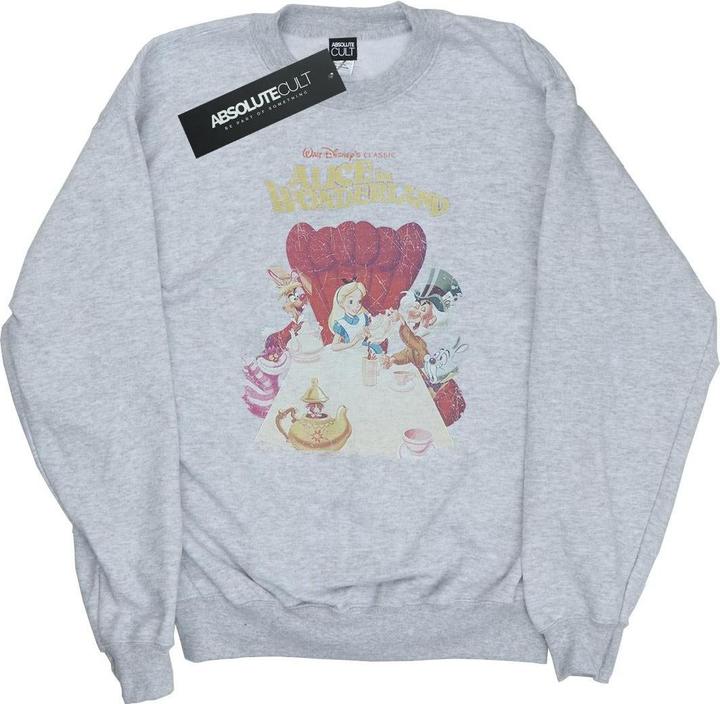 Actual product image Disney Mens Alice In Wonderland Retro Poster Sweatshirt (XL)