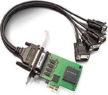 Produktbild Moxa CP-114EL-I - 4-Port RS-232422485 Low-Profile PCI Express x1 serielle Karte mit optischer Isolierung