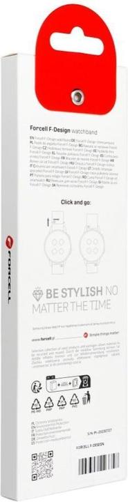 Produktbild Forcell Strap F-DESIGN FS06 strap for Samsung Watch 22 mm black (Edelstahl)