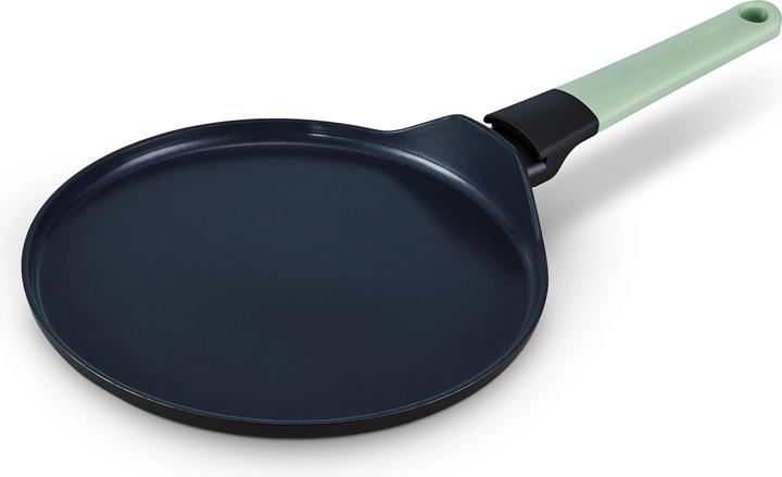 Immagine prodotto Brabantia Padella per crêpes Tasty+ 25 cm, nero/verde giada (25 cm, Padella di crêpe, Alluminio)