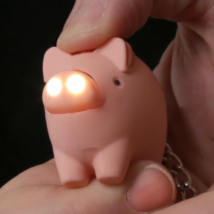 Produktbild Puckator Bauernhof Kuh & Schweinchen LED mit Ton Schlüsselanhänger