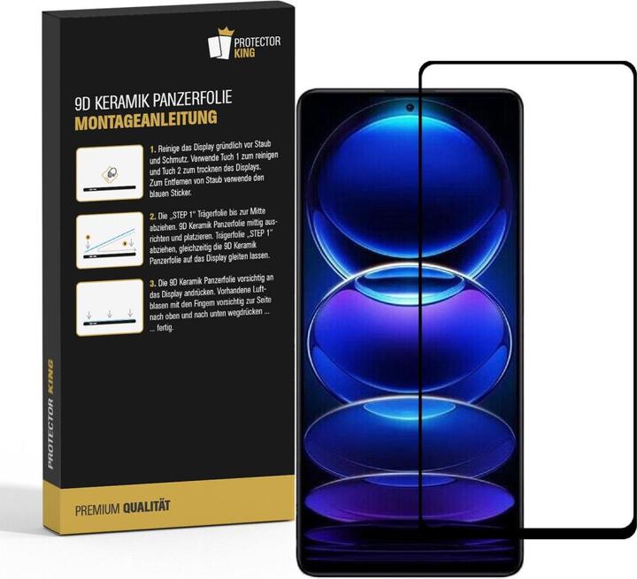 Produktbild Protectorking 1x Ceramic-Glass Full Cover HD Klar (1 Stück, Xiaomi Redmi Note 12 Pro 5G)