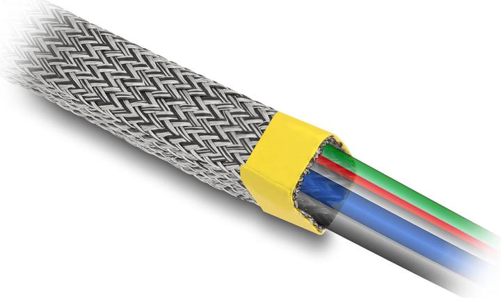 Produktbild Delock Geflechtschlauch zur EMI Abschirmung dehnbar 10 m x 20 mm (Kabelschlauch, 1000 cm)