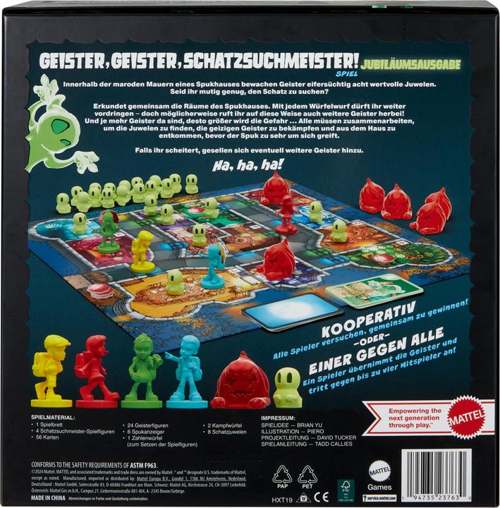 Immagine prodotto Mattel Games Fantasmi, fantasmi, cacciatori di tesori (Tedesco, Svizzero-tedesco)