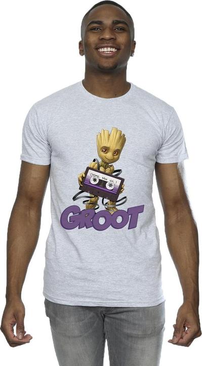 Actual product image Guardians of the Galaxy Mens Groot Casette T-Shirt (S)