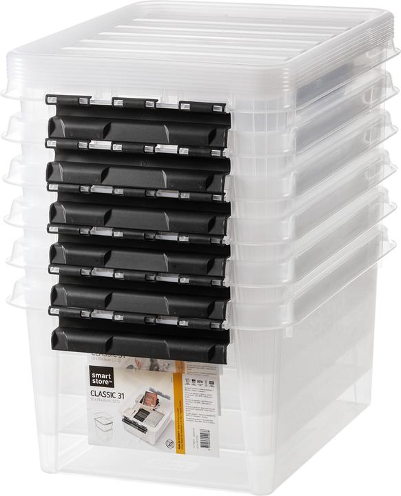 Orthex Classic 31 Storage Box with Lid, Pack of 6