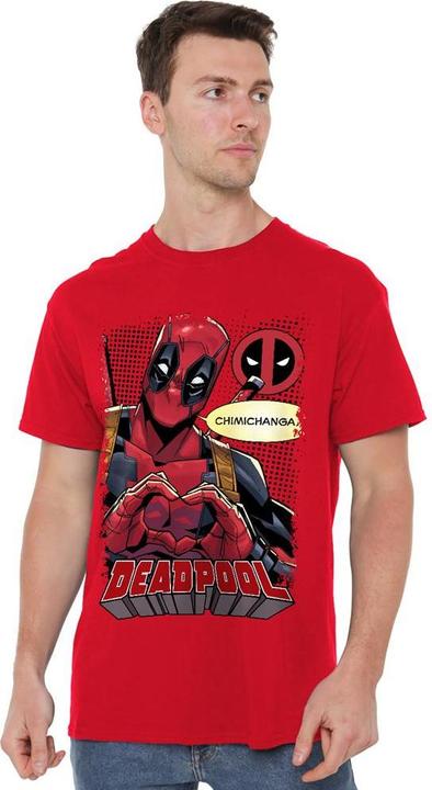 Immagine prodotto Deadpool Chimichanga Maglietta Cuore Uomo (3XL)