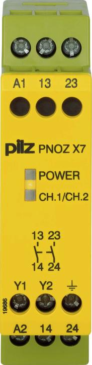 Produktbild Pilz 774054 PNOZ X7 115VAC 2n/o