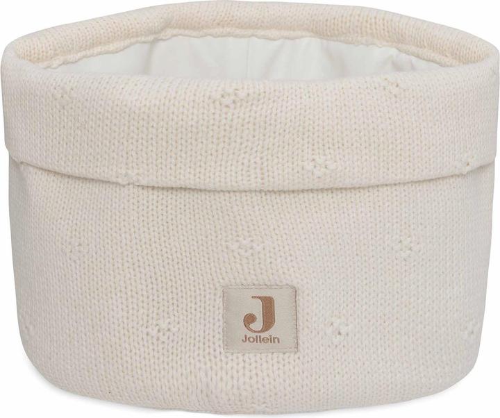 Jollein Pflegekörbchen Cosy Knit Ivory 14 x 18 cm