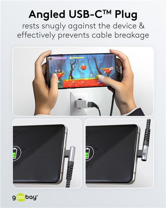 Produktbild Goobay USB C – USB A (2 m, USB 2.0)