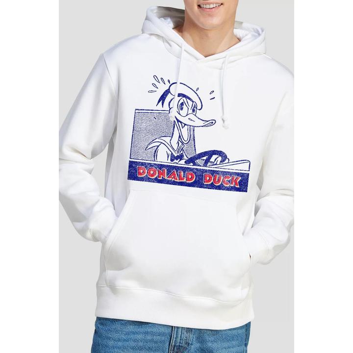 Actual product image Disney Mens Donald Duck Retro Driving Hoodie (S)