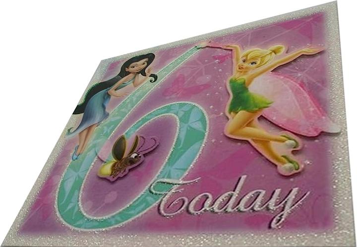 Immagine prodotto Disney Interactive Studios Biglietto di auguri per il 6° compleanno di Campanellino (1 pz.)